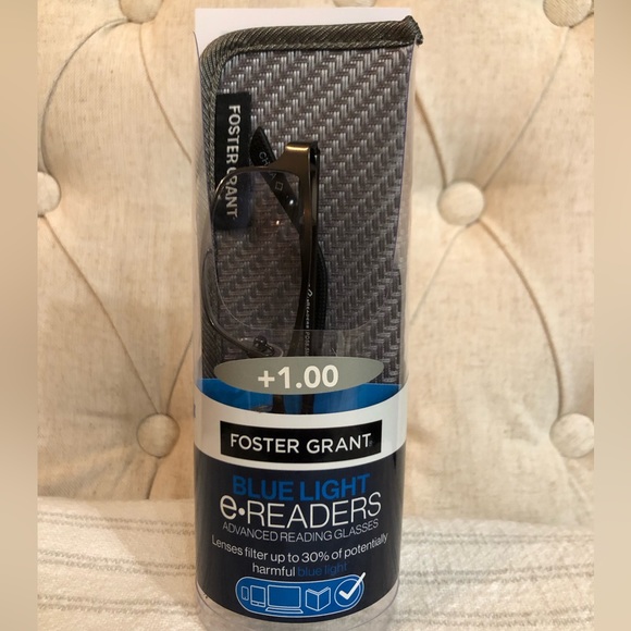 Foster Grant Blue Light e-Readers (+1.00) Advanced Reading Glasses - Picture 3 of 5